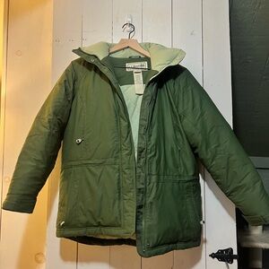L.L. Bean Forest Green Kids Puffer Jacket